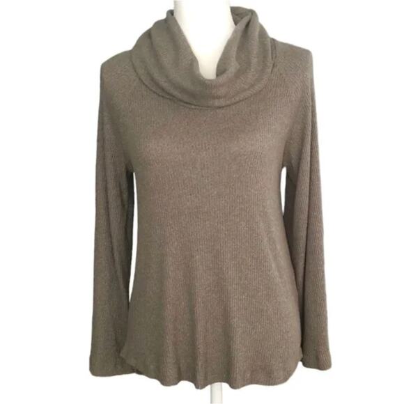 NWT NEW‎ Anthropologie Maeve Size Small Oversized Green Olive Cowl Sweater Top - Picture 15 of 16